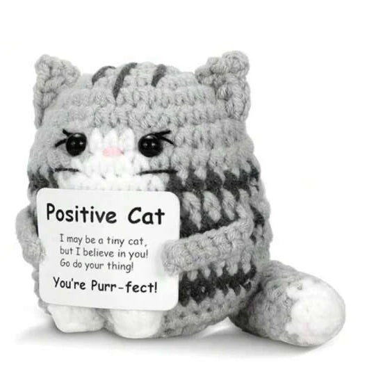 Crochet Positive Cat Gift