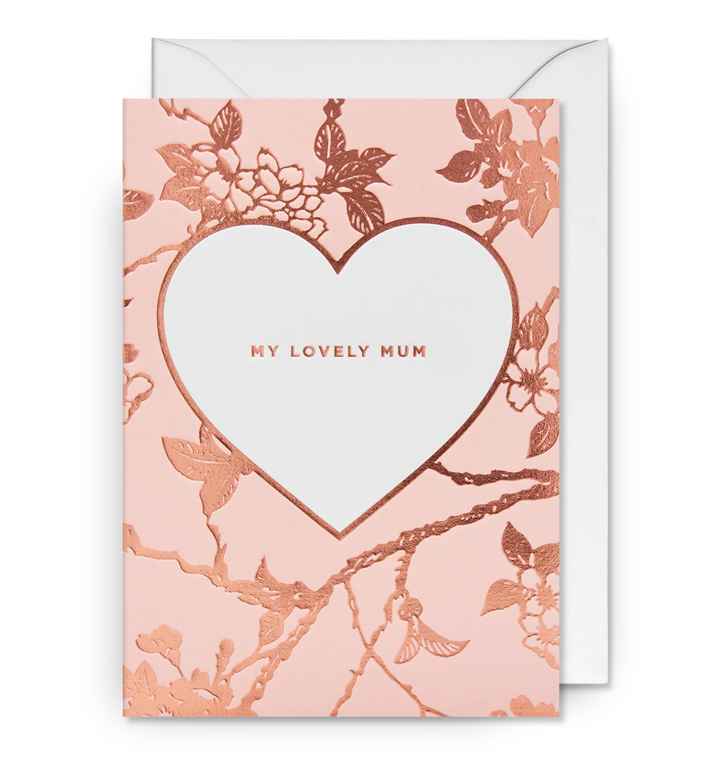 Lagom Design My Lovely Mum Decorative Floral Greeting Card