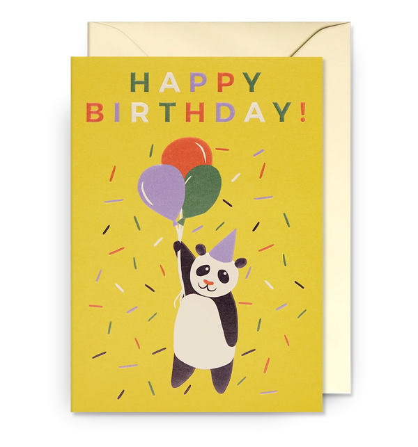 Lagom Design Happy Birthday! Panda Greeting Card