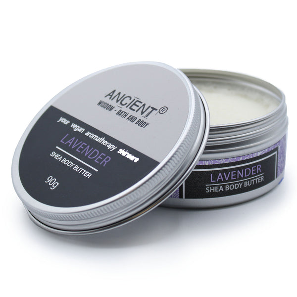 Ancient Wisdom Aromatherapy Shea Body Butter 90g - Lavender