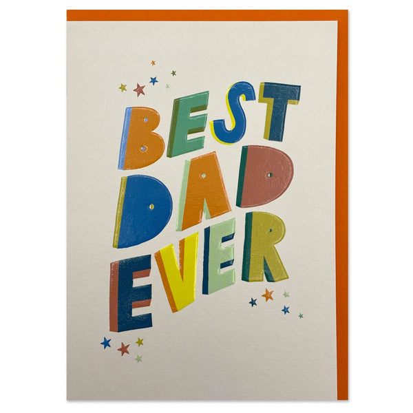 Raspberry Blossom Best Dad Ever - Father's Day Card