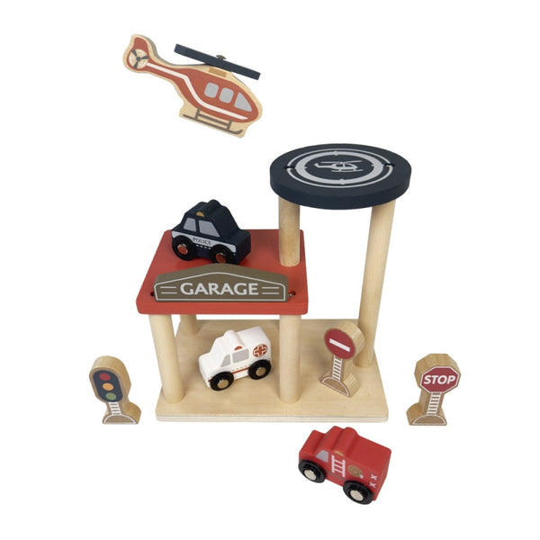 Egmont Toys Wooden Garage With Cars