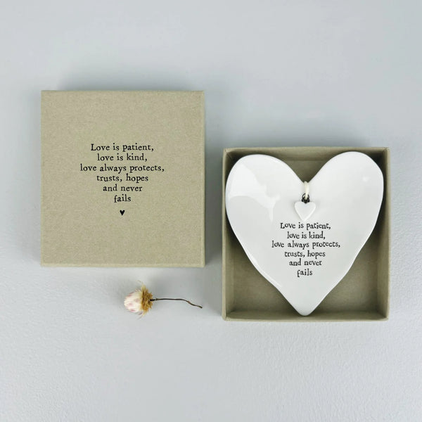 East of India Ring Dish - Love is Patient, Love is Kind