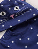 Baby Boden Two Pack Blue Halloween Cat Set
