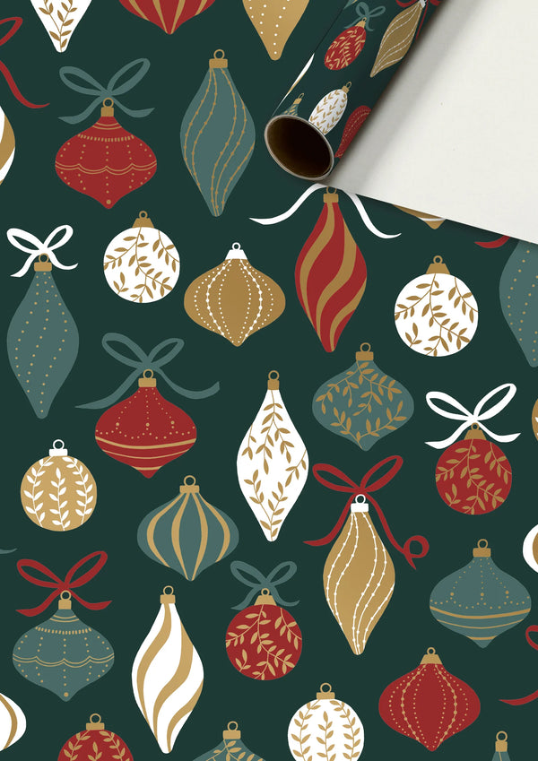 Stewo Christmas Wrap Lorena Dark Green