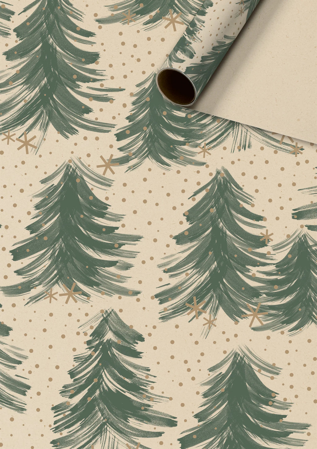Stewo Christmas Wrap - Inverno Dark Green