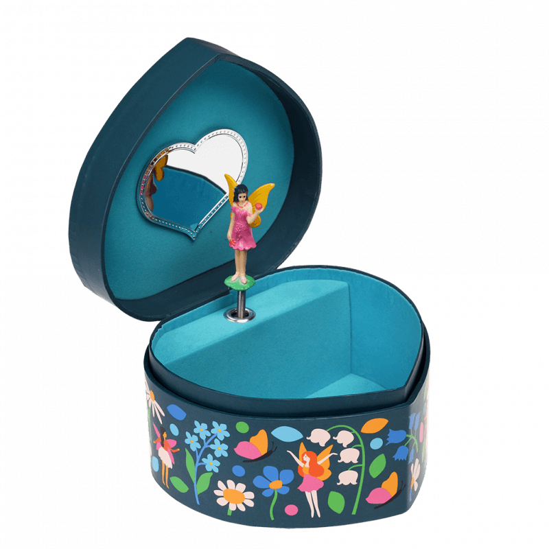 Rex London Musical jewellery box heart-shaped - Fairies in the Garden