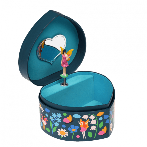 Rex London Musical jewellery box heart-shaped - Fairies in the Garden