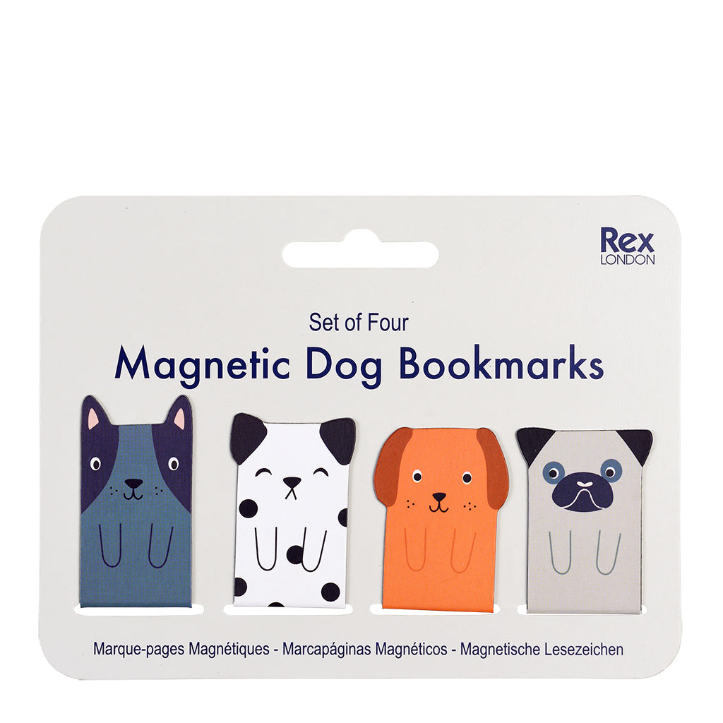 Rex London Magnetic Dog Bookmarks Set Of 4