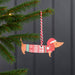 Rex London Wooden hanging Christmas Decoration - Sausage Dog