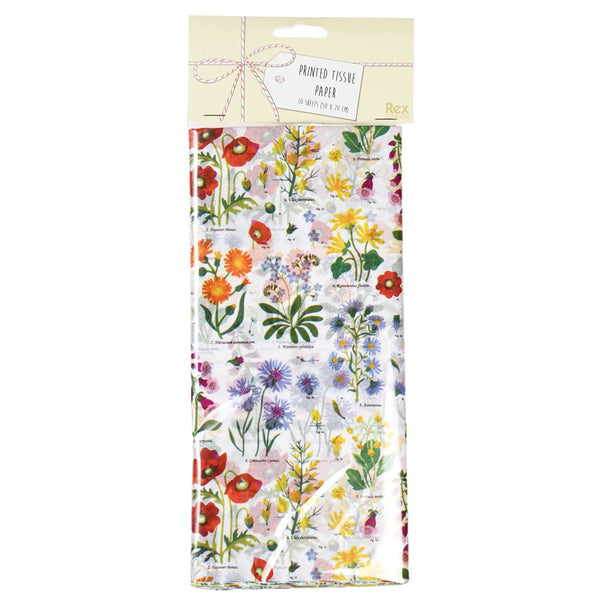 Rex London Wild Flowers Tissue Paper (10 Sheets)