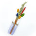 DIP DYE candles with flower bouquet - Assorted Colours