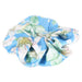 Floral-patterned scrunchie on a light gray background