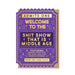 Stormy Knight Middle Age Birthday Card, Funny Card Vintage Ticket