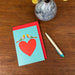 Rex London Greetings Card - Birds and Heart