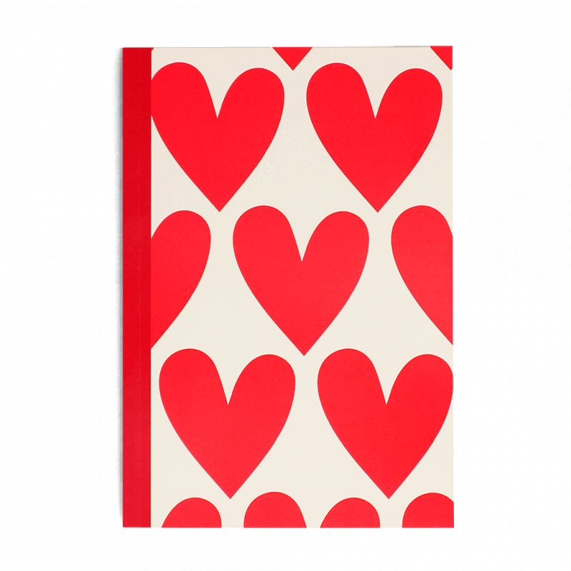 Rex London A5 notebook - Hearts