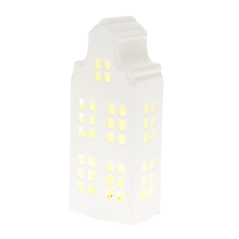 Rex London Matt Ceramic LED Decoration - Large House