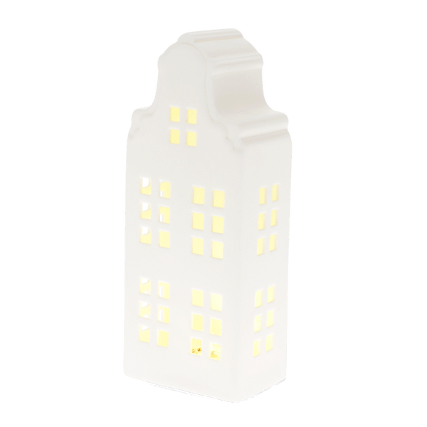 Rex London Matt Ceramic LED Decoration - Large House