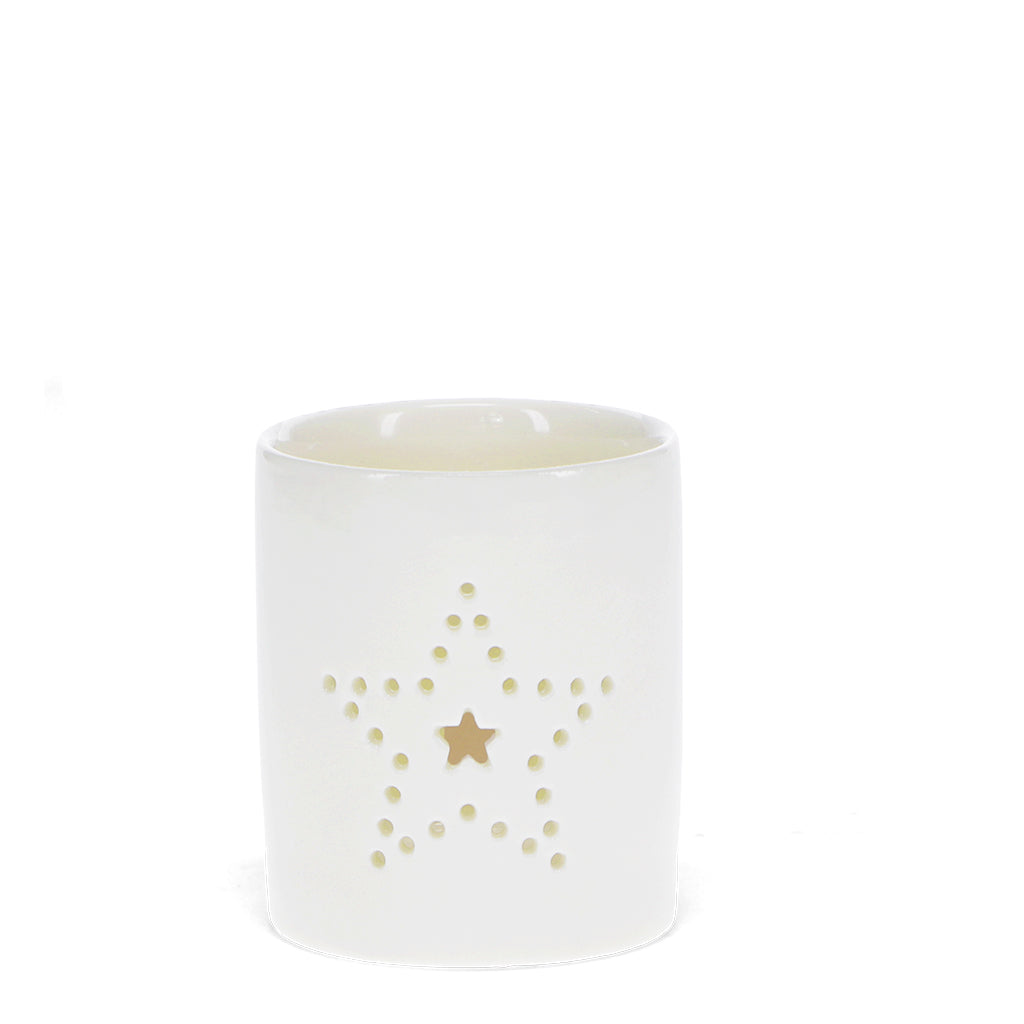 Rex London Glossy Ceramic Tealight Holder - Star