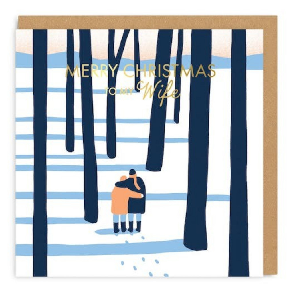 Ohh Deer Merry Christmas Wife - Couple in Woods