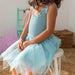 Rex Children's Crochet dress (5-6 years) - Aqua blue
