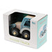 Rex London Wooden Push Along Vehicle Toy - Digger Truck Blue