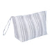 Gisela Graham Grey Stripe Fabric Washbag