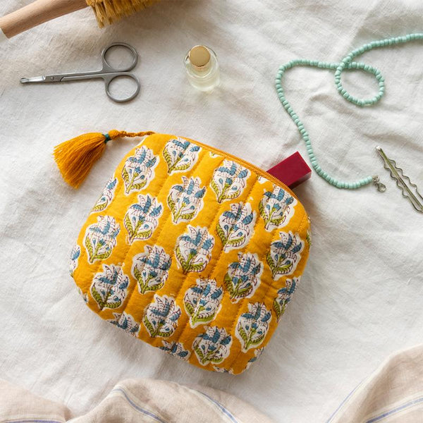 Rex London Quilted Makeup Bag - Kimaya