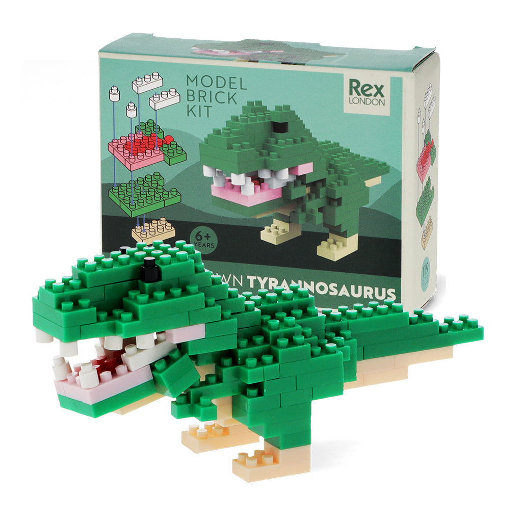 Rex London Build Your Own Dinosaur Model Brick Kit - Tyrannosaurus Rex
