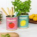 Rex London Medium Storage Tins Set of 2 - Lemon and Tomato