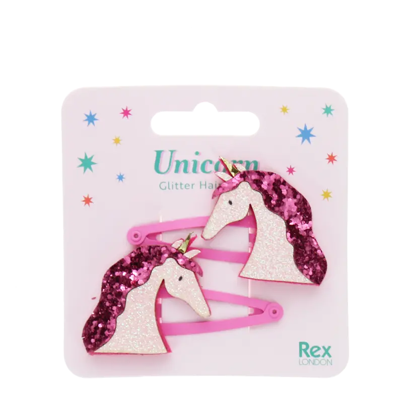 Rex London Glitter Unicorn Hair Clips