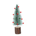 Gisela Graham Green Christmas Tree with Red Bells on Log