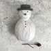 East of India Round Wood Snowman