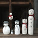 East of India Round Wood Snowman