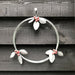 East of India Metal Wreath - Berries & Leaves