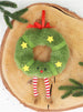 Gisela Graham Fabric Wreath Character Decoration