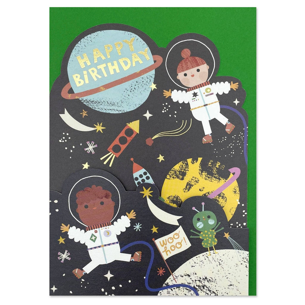 Raspberry Blossom Happy Birthday - Have An Out Of This World Day Childrens Birthday Card