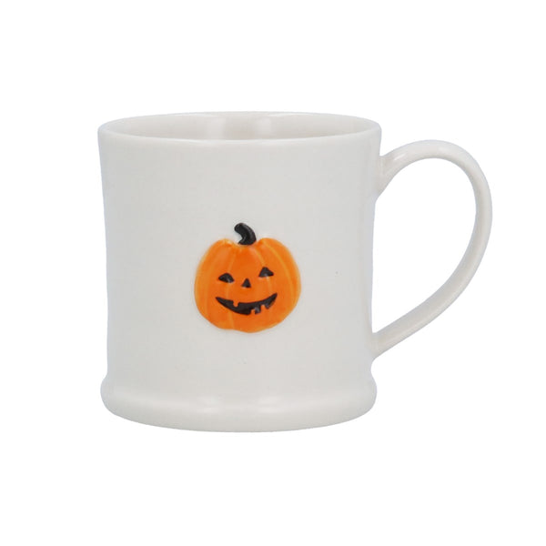 Gisela Graham Stoneware Mini Mug 7cm - Pumpkin Face