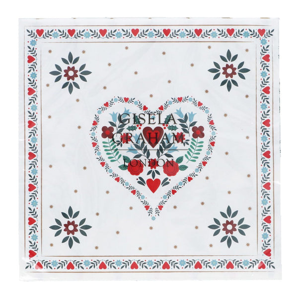 Gisela Graham Alpine Paper Napkin, Pack/20