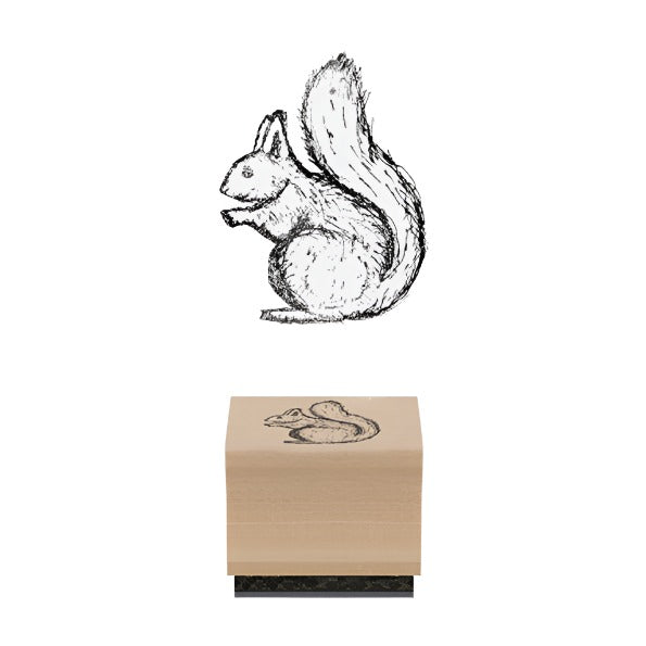 East of India Rubber Stamp - Squirrel