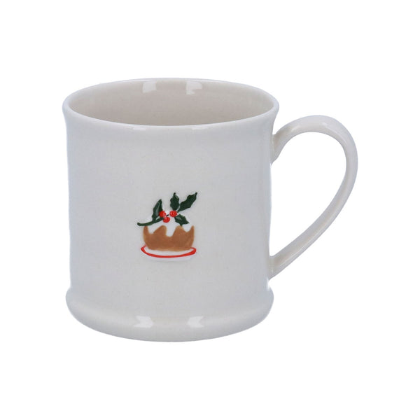 Gisela Graham Ceramic Mini Mug - Plum Pudding