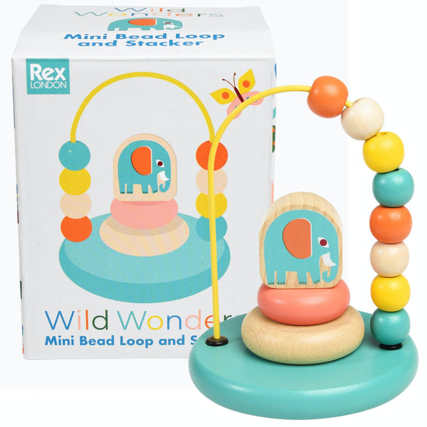 Rex London Wild Wonders Mini Bead Loop And Stacker Toy