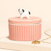 Lisa Angel Pink Oval Ceramic Dog Trinket Pot