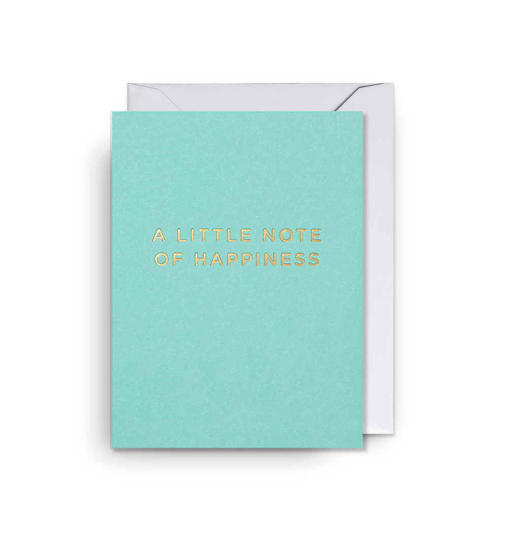A Little Note of Happiness Mini Card - Lagom Design