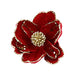 Gisela Graham Fabric Poinsettia Clip - Red Velvet