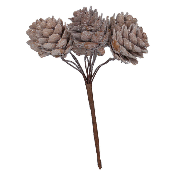 Gisela Graham - Frosted Natural Cone Pick