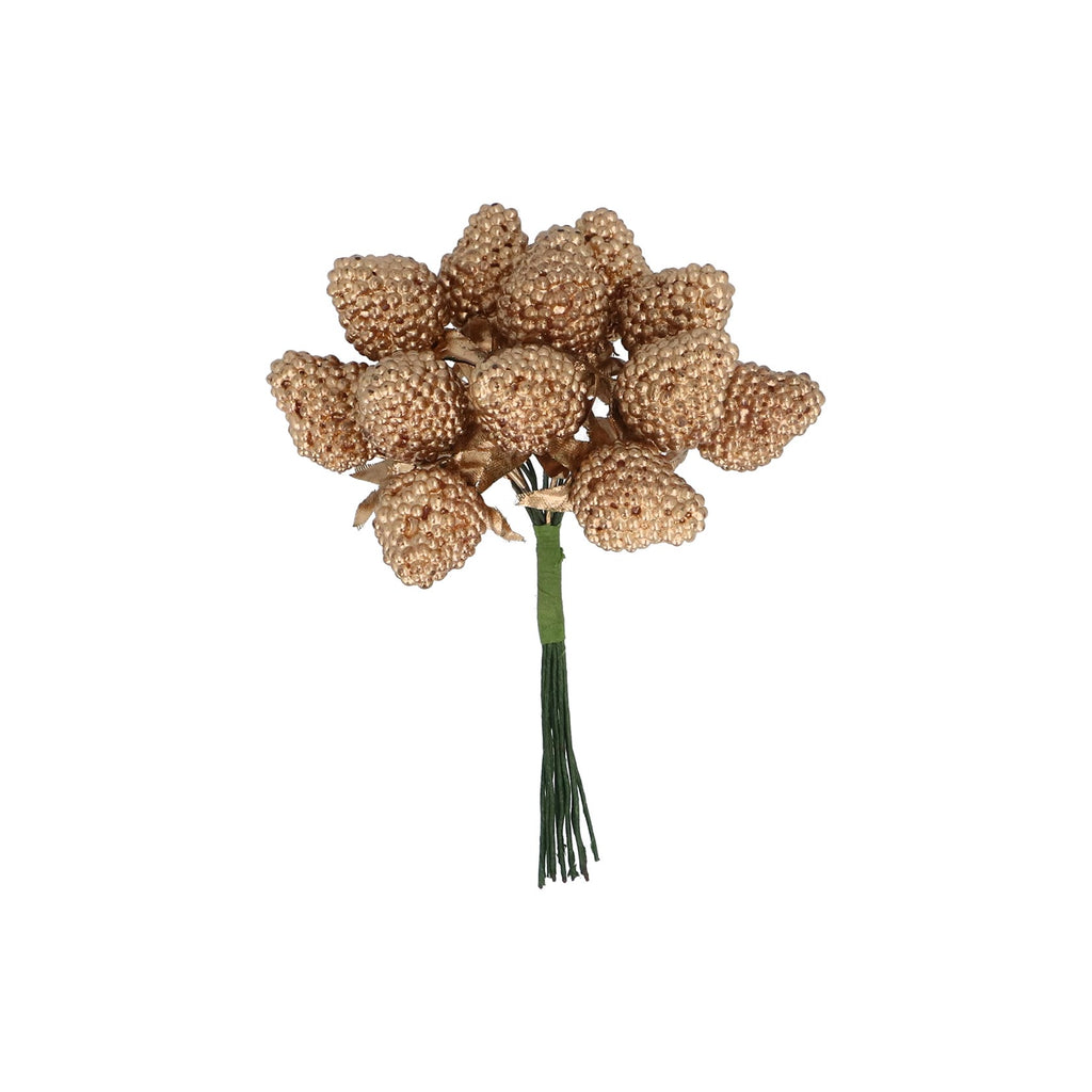Bouquet of decorative berries on a white background