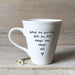 East of India Porcelain Mug - Loved You Yesterday