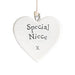 East of India Porcelain Heart - Special Niece