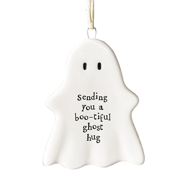 East of India Hanging Ghost Plaque - Sending You A Boo-tiful Ghost Hug